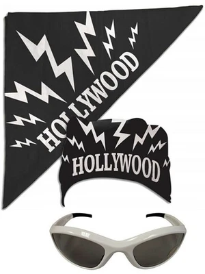Hollywood Hulk Hogan nWo Bandana Gafas de sol blancas Disfraz (Negro Hollywood... Foto 1 de 4