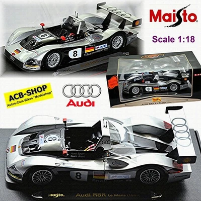 Audi R8R LeMans 1999 #8 Biela Pirro Theys Team Joest Audi Sport 1:18 Maisto - Immagine 1 di 4