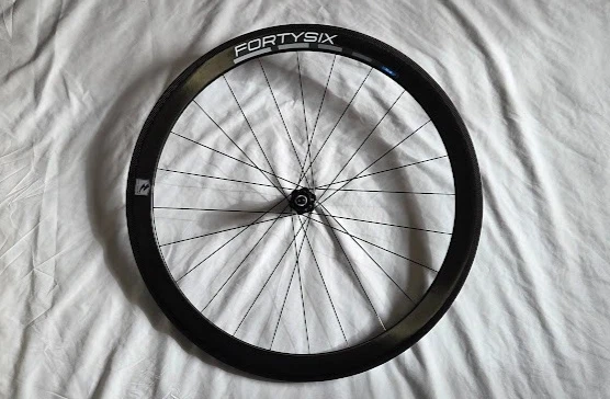 Reynolds FortySix Carbon QR Rim Brake Rear Wheel, DT240 Internals 10S HG Freehub - Image 1 of 4