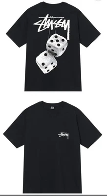 Streetwear Stussy Fuzzy Dice Black T-Shirt Size L New With Tags - Image 1 of 2