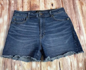 Pantaloncini corti donna blu Frye taglia 12 vita alta orlo grezzo jeans denim taglio 31x3 - Foto 1 di 7
