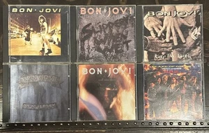 Bon Jovi 6 CD Lot: 7800 Degrees Fahrenheit NEW JERSEY Young Guns Keep The Faith - Picture 1 of 5