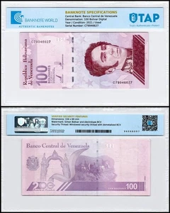 Venezuela 100 Bolivar digitale (digitales), 2021, P-119, usato autenticato - Foto 1 di 4