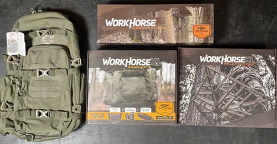 Tethrd Grit Timber XL Saddle Workhorse Sticks XL Platform Backpack Combo Package - Image 1 of 4