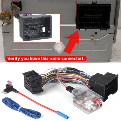 Arnés de cables adaptador de radio subwoofer para Chevrolet Camaro Cruze Equinox Terrain Foto 1 de 4