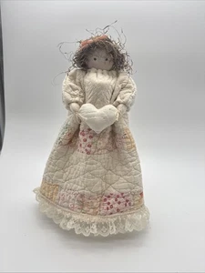 Quilt Cloth Angel Granny Core Christmas Homemade - Picture 1 of 12