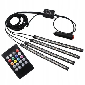 Iluminación interior LED RGB 12V iluminación para pies listones iluminación ambiental NUEVO - Imagen 1 de 5