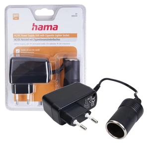 Hama Zasilacz Przetwornica napięcia 230V Gniazdo na zapalniczkę 12V - Zdjęcie 1 z 4