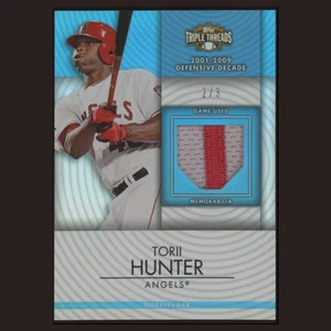 Torii Hunter Patch /3 #TTUR-234 2012 Topps Triple Threads Unity Relics Sapphire - Picture 1 of 4