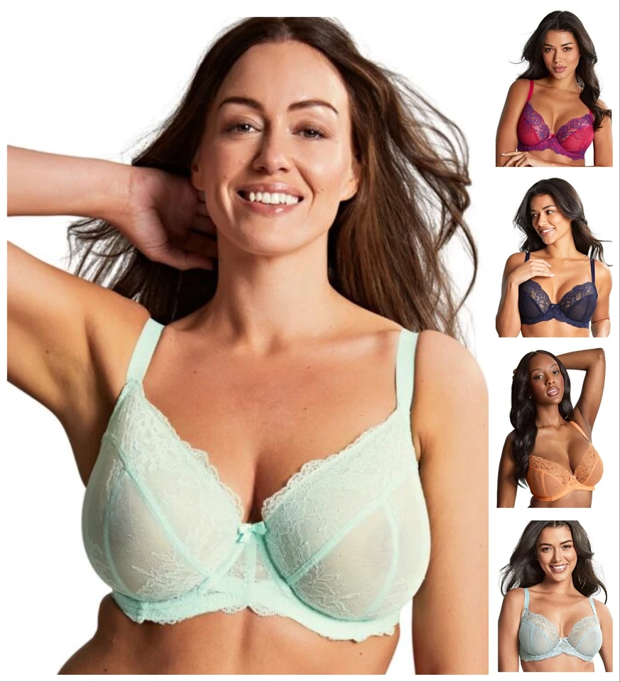 Panache Ana Bra Plunge Stretch Lace Non Padded Underwired Womens Lingerie 9396 - Image 1 of 1