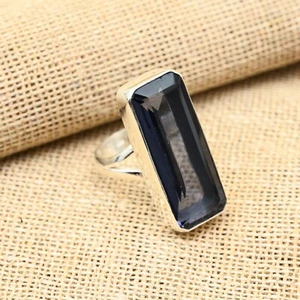 Iolite Gemstone Handmade 925 Sterling Silver Ring Jewelry - Picture 1 of 4