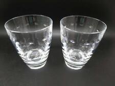 Tiffany & Co. Gramercy DOF Clear Swing of Rock Glasses Pair Set of 2 Authentic 