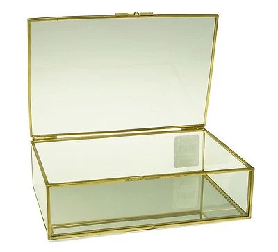 Design Studio Medium Glass Box Gold   Foto 1 de 2
