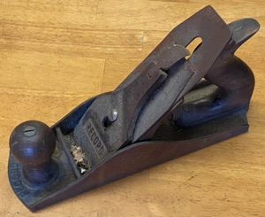 VINTAGE RECORD WIDE SOLE SMOOTHING No 04 1/2 PLANE CARPENTERS TOOL - Picture 1 of 5
