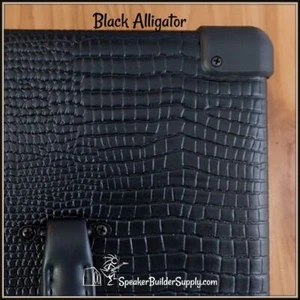 Patrón cocodrilo negro tolex 18" ANCHO (por yarda) - Imagen 1 de 1