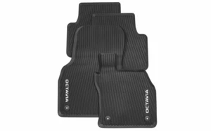 Original Skoda OCTAVIA IV Gummimatten Fußmatten Gummi schwarz 4sctk 5E4061500 - Bild 1 von 1