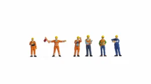 15284 Noch HO, Rangierer bei der Arbeit, 6 Figuren in Arbeitskleidung, GMK - Bild 1 von 1
