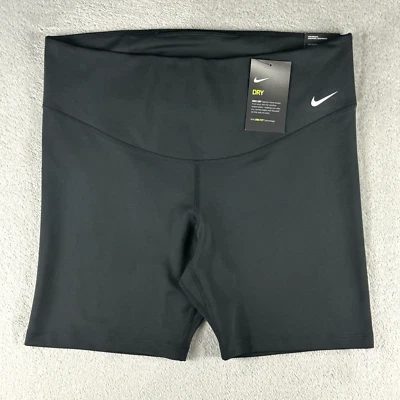 Nike One Womens 7" Dri-Fit Compression Shorts CV9024-010 Black Size 2X NEW - Image 1 of 4