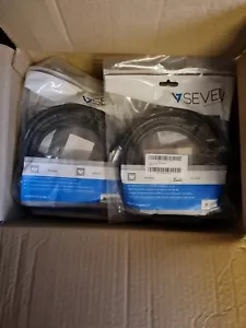 10 x Cavo Patch di Rete 5mtr Cavo Ethernet Cat.5e Lan Internet Patch - Foto 1 di 2