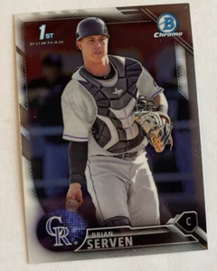 Brian Serven Colorado Rockies 2016 Bowman 1st Chrome Draft BDC-14.  Rookie RC🔥 - Picture 1 of 2