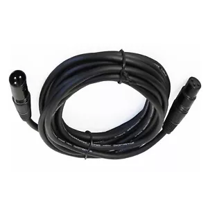 3-Pin Male to Female Audio Cable Powered Speaker Shielded XLR 25ft Mixer Cable - Picture 1 of 17