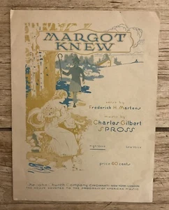 Antike/Vintage Klaviernoten: Margot Knew 1923 - Bild 1 von 7