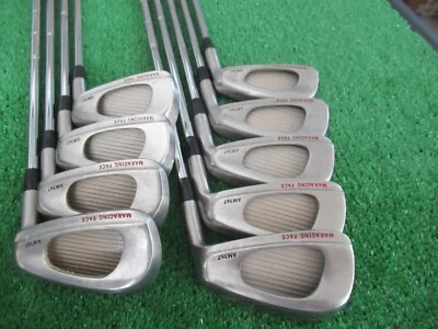 RARE GEOTECH AM367 IRON SET 3-PW SW GOLF CLUBS PRECISION STIFF STEEL GOOD GRIPS - Image 1 of 4