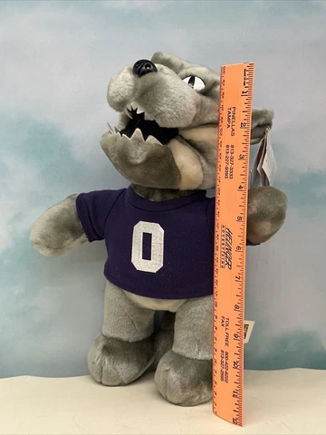 Herrington Bears Plush "Willie" Wildcats Purple Mascot Kansas State Football Cover