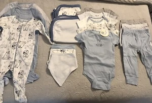 16 Pc Set-Unisex-Boy Or Girl-Infant/Baby Outfits-6-9 Mos-Little Star Organic NWT - Picture 1 of 7