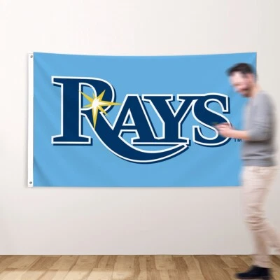 Tampa Bay Rays Devil Flag 3x5ft Banner w Grommets MLB Logo FREE Shipping - Image 1 of 4