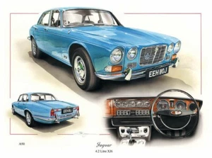 JAGUAR XJ6 CELEBRATION PRINT CHRIS DUGAN STUNNING LIMITED EDITION - Picture 1 of 6