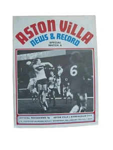 ASTON VILLA v BIRMINGHAM CITY F.A.YOUTH CUP REPLAY 1971/2 - Picture 1 of 2