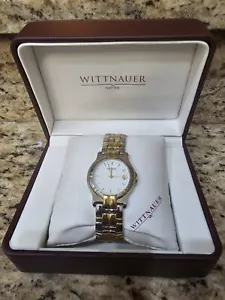 Herrenuhr Wittnauer Schweizer zweifarbig - Edelstahl & Gold klassisches Styling - Bild 1 von 15
