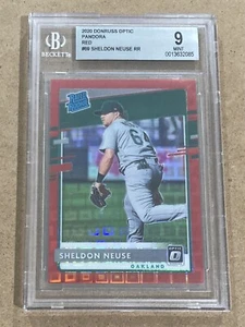 2020 Panini Donruss Optic #69 Sheldon Neuse RC BGS 9 Mint Red Pandora Prizm /79 - Picture 1 of 2