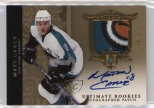 2006-07 Ultimate Collection Rookies /25 Matt Carle #130 RPA Rookie Patch Auto RC