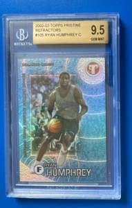 2002-03 Topps Pristine Refractors RC #105 Ryan Humphrey /1899 Beckett 9.5 Gem MT - Picture 1 of 6