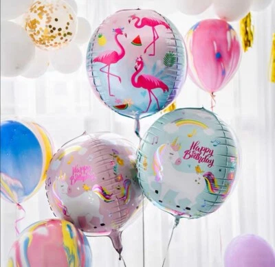 Helium Birthday Balloon 4D 22 inch Unicorn, Flamingo Balloon - image 1 of 2