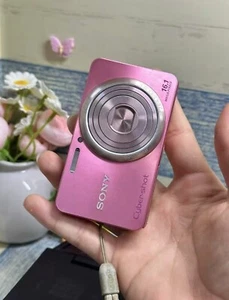 SONY Cyber-shot DSC-W570 16.1MP 5x Optical Zoom Digital Camera English Pink - Picture 1 of 11