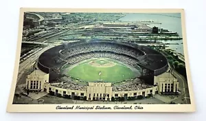 Cleveland Municipal Stadium 1960’s Postcard Home of The Indians Baseball View 4 - Picture 1 of 2