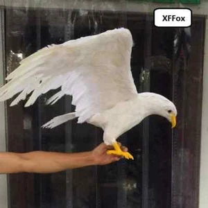 big simulation white foam&feather wings eagle model bird gift about 45x90cm - Picture 1 of 2