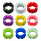 Flesh Tunnels Silicone Plugs Ear Piercing extra soft and flexible 1 pair 