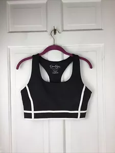 Jessica Simpson Active Sports Tank Crop Top Yoga Built in Bra Size L NWOT - Picture 1 of 4