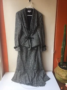 Gerard Darel Paris Stunning Virgin Wool Knit Dress Suit Mary Poppins Sz 40-44 - Picture 1 of 12