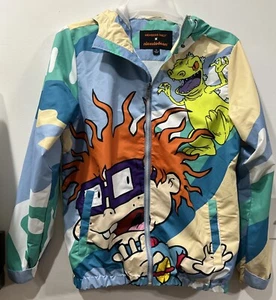 Nickelodeon Members Only Rugrats Hoodie Jacket Men’s Windbreaker Size Small - Picture 1 of 24