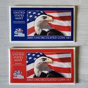 United States Mint Uncirculated Mint 2003 Denver And Philadelphia Mint - Picture 1 of 2