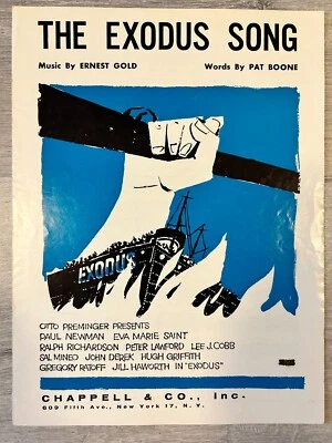 The Exodus Song - sheet music - Pat Boone - 1960 - Image 1 of 2