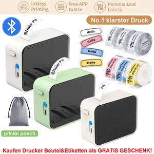Pristar P15 Bluetooth Etikettendrucker Thermodrucker Drahtlos Aufkleber Drucker - Bild 1 von 26