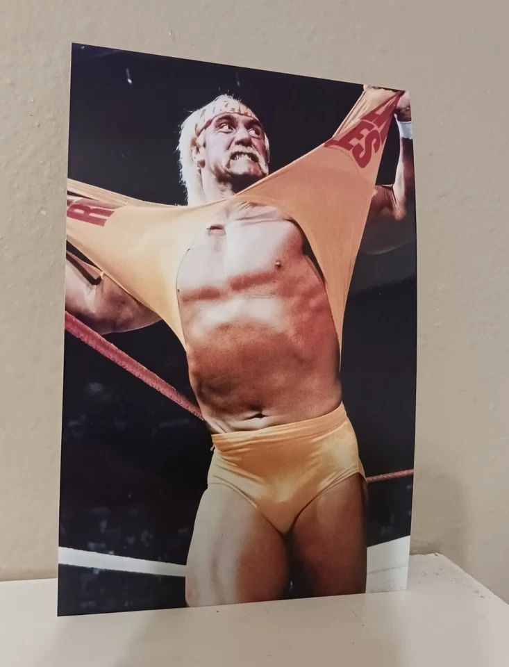 WWF Hulk Hogan Photo, Hulk Rules Shirt, WWE - Image 1 of 1