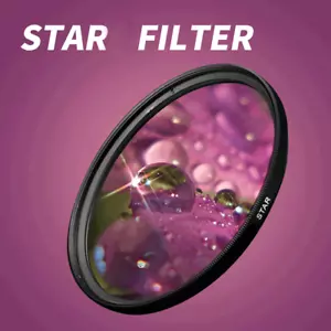 Star Filters Camera Lens 4/6/8 Points Star Filter 46/49/52/55/58/67/72/77/82mm - Picture 1 of 12