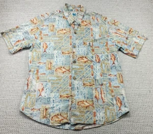 Vintage Duke Kahanamoku Hawaiian Shirt Mens XL Swordfish Surf USA Kahala - Picture 1 of 13